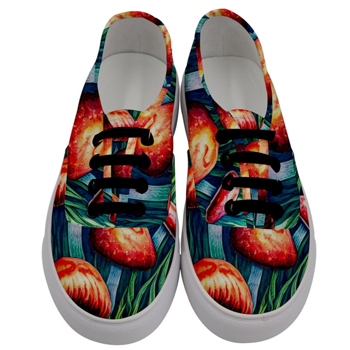 Enchanted Forest Mushroom Men s Classic Low Top Sneakers