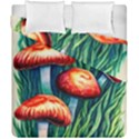 Enchanted Forest Mushroom Duvet Cover Double Side (California King Size) View2