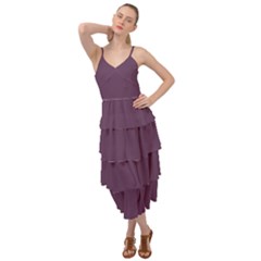 Japanese Violet Purple	 - 	layered Bottom Dress by ColorfulDresses