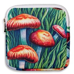 Enchanted Forest Mushroom Mini Square Pouch by GardenOfOphir