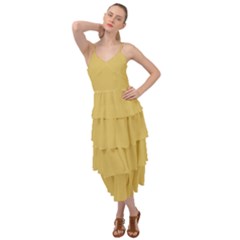 Trombone Yellow	 - 	Layered Bottom Dress