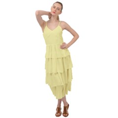 Yellow Iris	 - 	layered Bottom Dress by ColorfulDresses