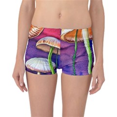 Foraging Mushroom Garden Reversible Boyleg Bikini Bottoms by GardenOfOphir