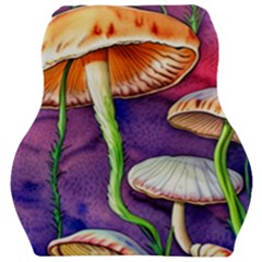 Foraging Mushroom Garden Car Seat Velour Cushion  by GardenOfOphir