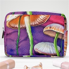 Foraging Mushroom Garden Make Up Pouch (medium) by GardenOfOphir