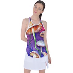 Foraging Mushroom Garden Racer Back Mesh Tank Top