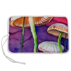 Foraging Mushroom Garden Pen Storage Case (l) by GardenOfOphir