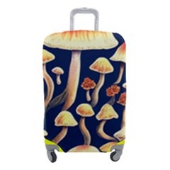 Natural Mushroom Fairy Garden Luggage Cover (small) by GardenOfOphir