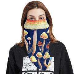 Natural Mushroom Fairy Garden Face Covering Bandana (triangle) by GardenOfOphir