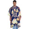 Natural Mushroom Fairy Garden Men s Hooded Rain Ponchos View1