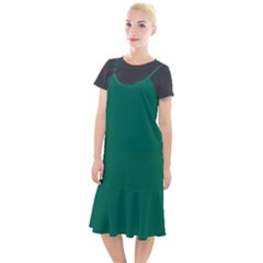 Bottle Green	 - 	camis Fishtail Dress by ColorfulDresses