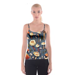 Forest Mushrooms Spaghetti Strap Top by GardenOfOphir