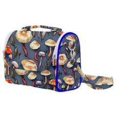 Forest Mushrooms Satchel Shoulder Bag by GardenOfOphir