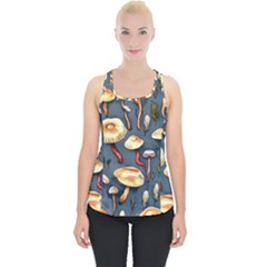 Forest Mushrooms Piece Up Tank Top by GardenOfOphir