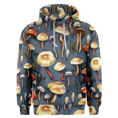 Forest Mushrooms Men s Overhead Hoodie by GardenOfOphir