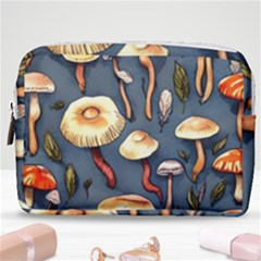 Forest Mushrooms Make Up Pouch (medium) by GardenOfOphir