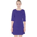 Berry Blue	 - 	Quarter Sleeve Pocket Dress View1