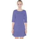 Blue Iris	 - 	Quarter Sleeve Pocket Dress View1