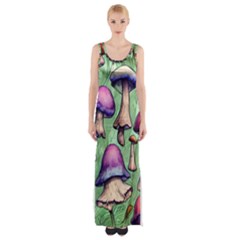 Fairycore Thigh Split Maxi Dress by GardenOfOphir