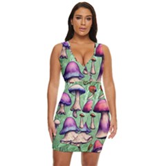 Fairycore Draped Bodycon Dress by GardenOfOphir