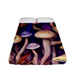 Whimsical Forest Mushroom Fitted Sheet (full/ Double Size) by GardenOfOphir