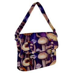 Whimsical Forest Mushroom Buckle Messenger Bag by GardenOfOphir