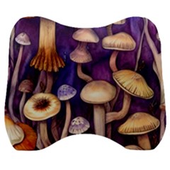 Whimsical Forest Mushroom Velour Head Support Cushion by GardenOfOphir