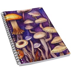 Whimsical Forest Mushroom 5 5  X 8 5  Notebook by GardenOfOphir