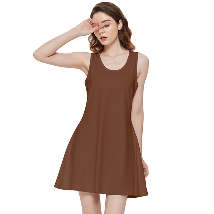 Cinnamon Brown	 - 	Inside Out Racerback Dress