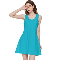 Scuba Blue	 - 	inside Out Racerback Dress by ColorfulDresses