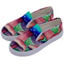 Light And Airy Mushroom Witch Artwork Kids  Canvas Slip Ons View2