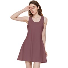 Ruby Wine Brown	 - 	inside Out Racerback Dress by ColorfulDresses