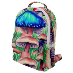 Light And Airy Mushroom Witch Artwork Flap Pocket Backpack (small) by GardenOfOphir