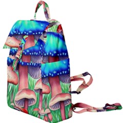 Light And Airy Mushroom Witch Artwork Buckle Everyday Backpack by GardenOfOphir