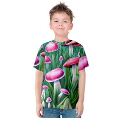 Foreboding Goblincore Mushroom Kids  Cotton Tee