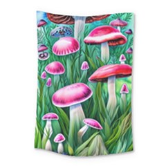 Foreboding Goblincore Mushroom Small Tapestry by GardenOfOphir