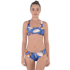 Tiny And Delicate Animal Crossing Mushrooms Criss Cross Bikini Set by GardenOfOphir