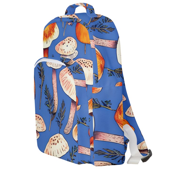 Tiny And Delicate Animal Crossing Mushrooms Double Compartment Backpack