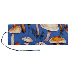 Tiny And Delicate Animal Crossing Mushrooms Roll Up Canvas Pencil Holder (m) by GardenOfOphir