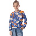 Tiny And Delicate Animal Crossing Mushrooms Kids  Long Sleeve Tee with Frill  View1