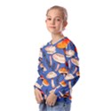 Tiny And Delicate Animal Crossing Mushrooms Kids  Long Sleeve Tee with Frill  View2