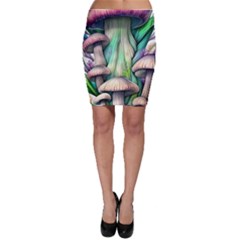 Woodsy Mushroom Bodycon Skirt by GardenOfOphir