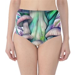 Woodsy Mushroom Classic High-waist Bikini Bottoms by GardenOfOphir