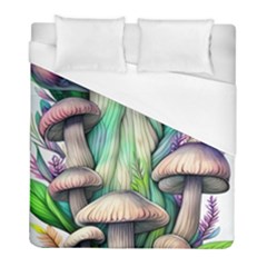 Woodsy Mushroom Duvet Cover (full/ Double Size) by GardenOfOphir