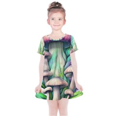 Woodsy Mushroom Kids  Simple Cotton Dress