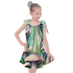 Woodsy Mushroom Kids  Tie Up Tunic Dress by GardenOfOphir