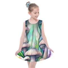 Woodsy Mushroom Kids  Summer Dress by GardenOfOphir