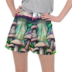 Woodsy Mushroom Ripstop Shorts by GardenOfOphir