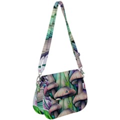 Woodsy Mushroom Saddle Handbag by GardenOfOphir