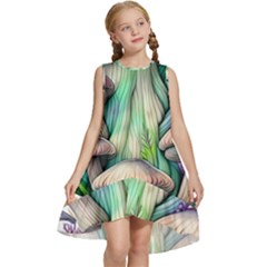 Woodsy Mushroom Kids  Frill Swing Dress by GardenOfOphir